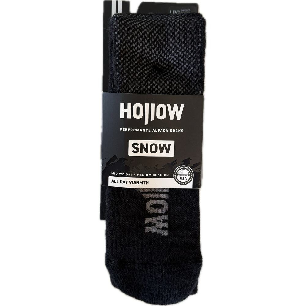Hollow Performance Alpaca Wicking Medium Weight Ski & Snow Socks NWT Large